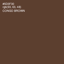 #5D3F30 - Congo Brown Color Image